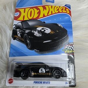 Hot Wheels Black Porsche 911 GT3 Toy Car